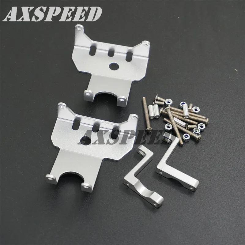 

2 Pcs Axle front + rear protection board 1/10 RC Aluminum Skid Plate Assembly for Axial Wraith RR10 Crawler