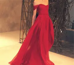 Халат Demoiselle D'honneur Fille красный длиной макси пикантные выпускные длинные с открытыми плечами шифон длинный Выпускной платье 2018 подружки