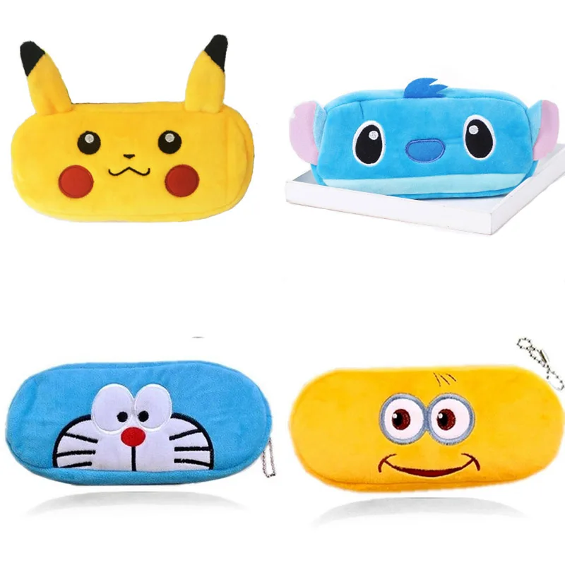 

Cute Cartoon Pencil Case for Girls Boys Pokemon Plush Pencil Box School Large Capacity Pencilcase Bts Stationery Kawaii