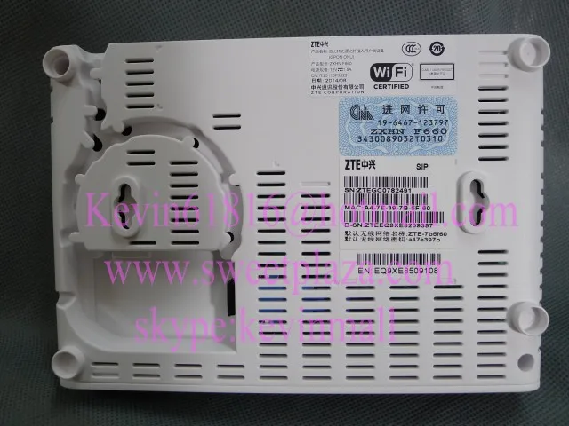 Wi Fi терминал ZTE GPON ZXHN или ZXA10 F660 V5 FTTO FTTH ONT с 4 lan портами + 2 голосовыми английской