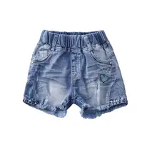 Шорты для маленьких девочек Новинка года, Детские хлопковые джинсовые шорты модная Милая Детская одежда высококачественные джинсовые шорты для девочек
