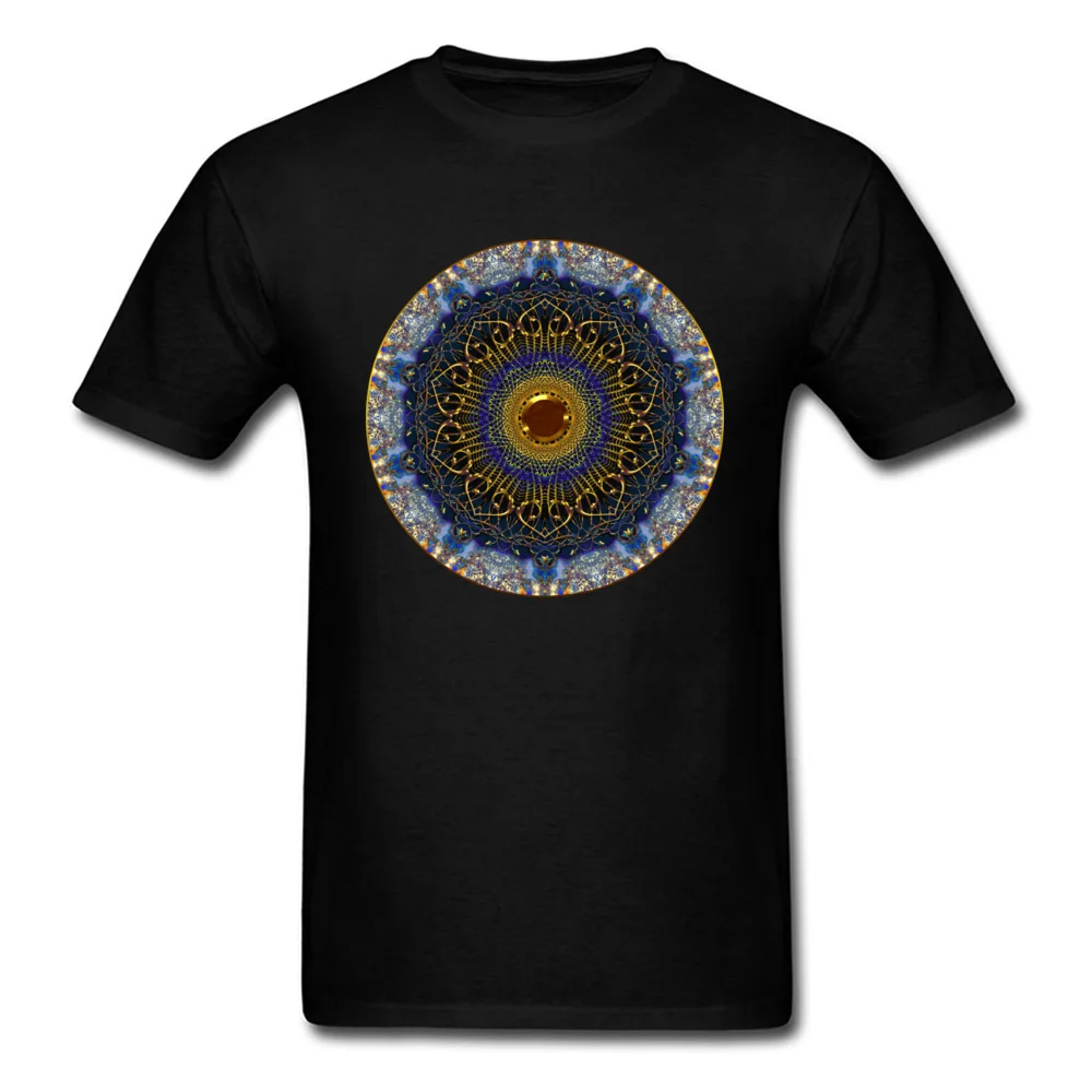 GOLD MANDALA DESIGN T SHIRT 65_black