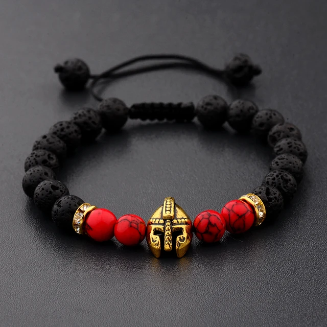 Bracelet En Pierre De Lave