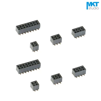 

100Pcs 2.0mm Pitch Vertical SMD SMT Double Row 4.3mm Female PTH Pin Header For Arduino 2x6P 2x7P 2x8P 2x10P
