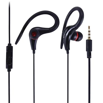 

Ear Hook Headset Sports Wired Earphone Bass with Mic 3.5 Mm Jack Earbud for Phones PC Huawei Xiaomi IPhone Samsung IOS Android