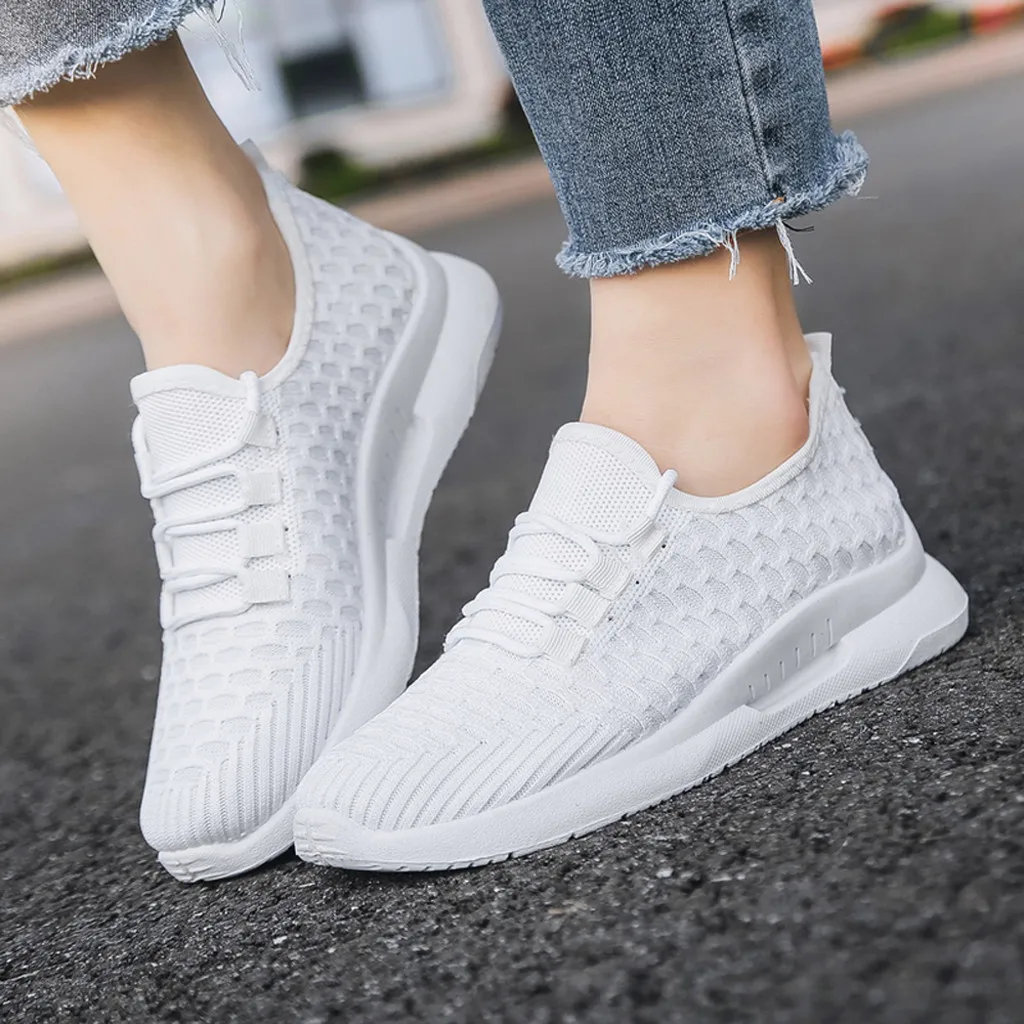 

Women Outdoor Sports Shoes Running Shoes Mesh Breathable Lightweight Sneakers Casual cushioning Lace up non-slip walking shoes