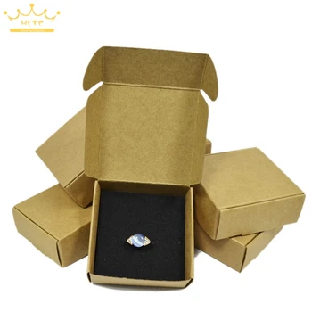

Aircraft Cardboard Pack Boxes Smart Little Sized Craftwork Gift Fastener Ear Rings Kraft Paper Storage Box 20pcs/lot