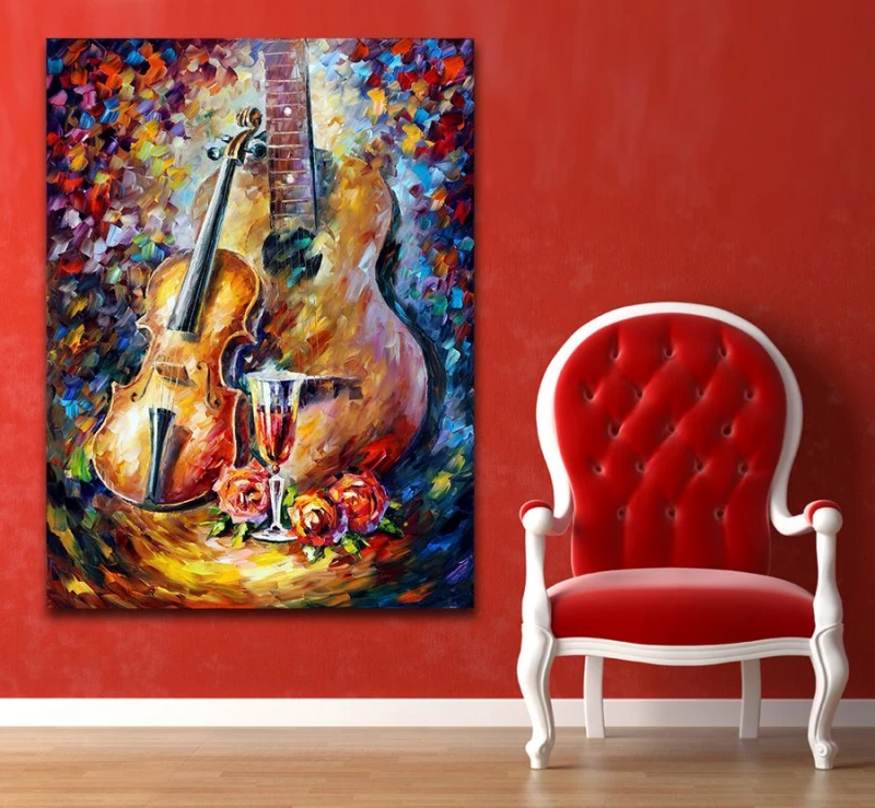Compra pintado a mano de la guitarra online al por mayor