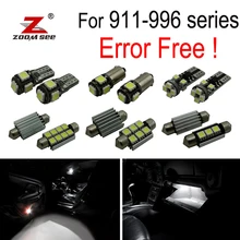 10 pz LED di Errore gratuito Tronco della lampadina Per Porsche 911 996 serie Carrera S Turbo 4 s HA CONDOTTO LA Lampada Interna luce di cupola Kit (1998-2005)