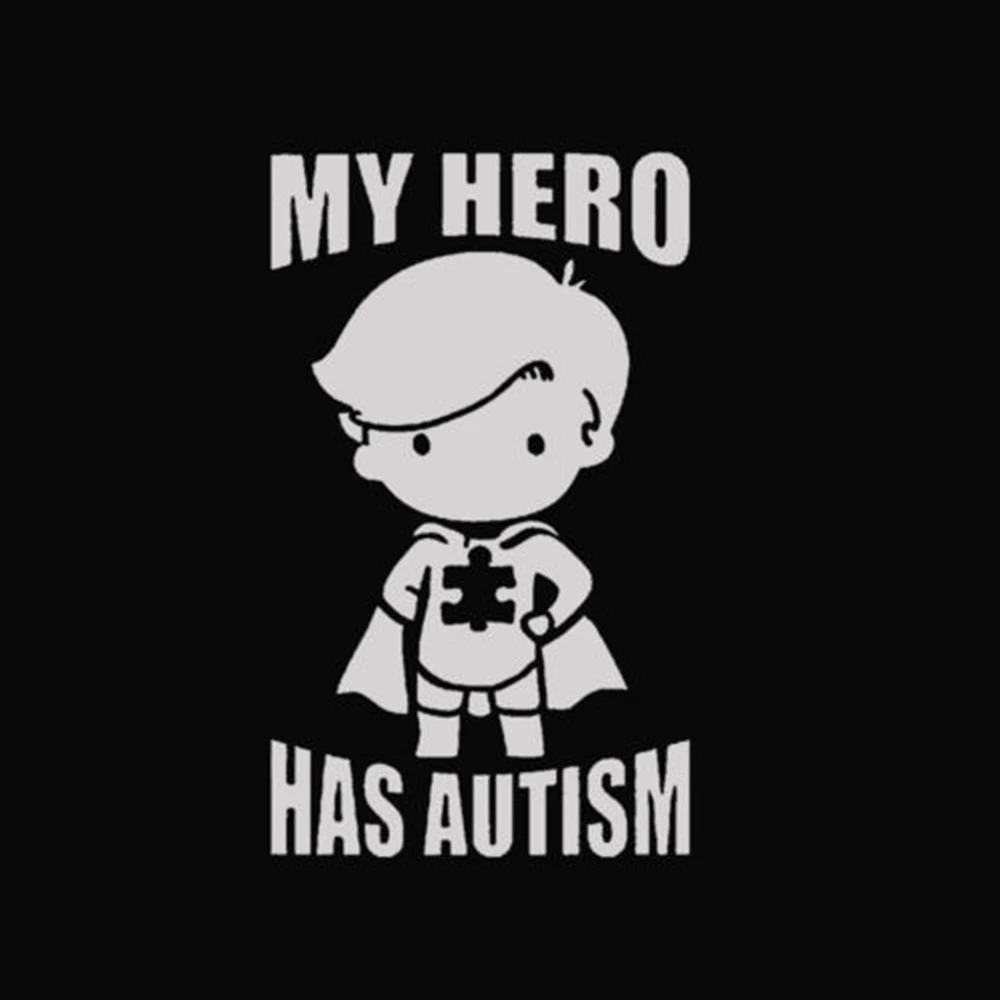 My Hero Has Autism Letters Wall Sticker Removable Stickers