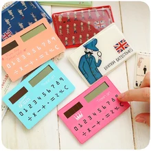 1pcs/lot Korea stationery card portable calculator mini handheld ultra-thin calculator free shipping