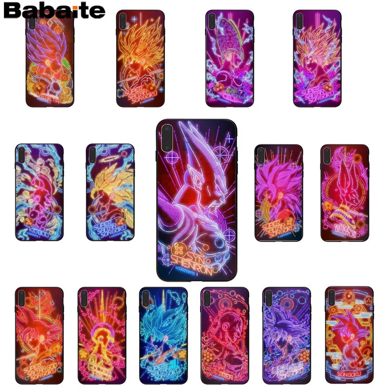 

Babaite Dragon Ball Z Super DBZ Goku art TPU black Phone Case Cover Shell for iPhone X XS MAX 6 6S 7 7plus 8 8Plus 5 5S XR