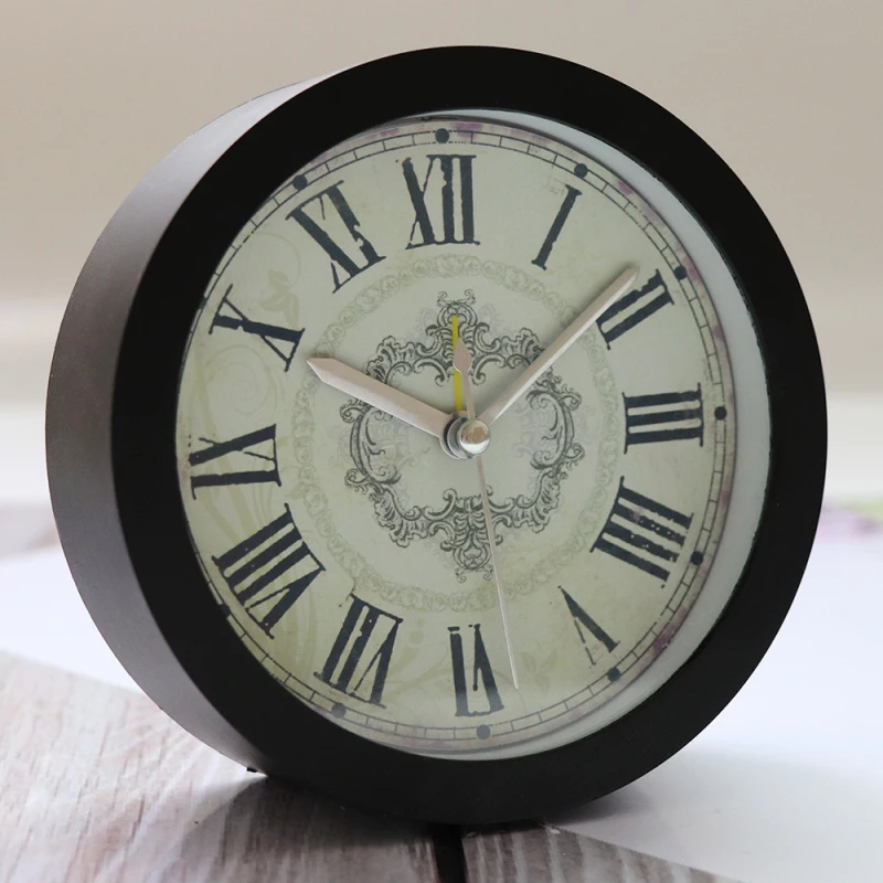 Aimecor Silent Sweep Modern Alarm Clock Plastic Roman Numerals Clock