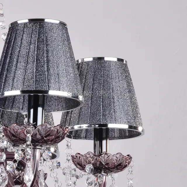 Moderne Kristall-kronleuchter grau licht mit schatten Hängende kristalllampe wohnzimmer schlafzimmer lampe verschiffen frei Moderne Kristall-kronleuchter grau licht mit schatten Hängende kristalllampe wohnzimmer schlafzimmer lampe verschiffen frei