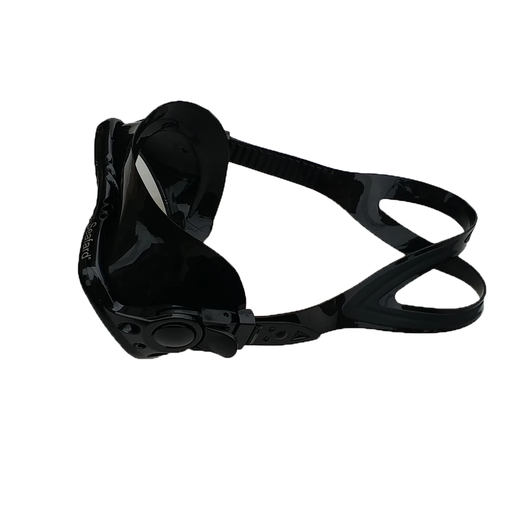 Professional Scuba Diving Mask Wear Resistant Underwater Swimming Snorkeling Spearfishing Glasses Adjustable Strap for Men Women