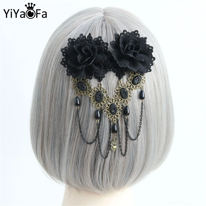 Buy YiYaoFa Handmade Gothic Jewelry Lace Flower