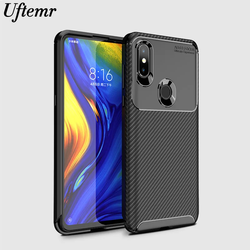 

Phone Case for Xiaomi Mi Mix 3 Cover carbon fiber Shock proof soft tpu silicone Back Cover for xiaomi mi mix 3 mix3 cases 6.39"