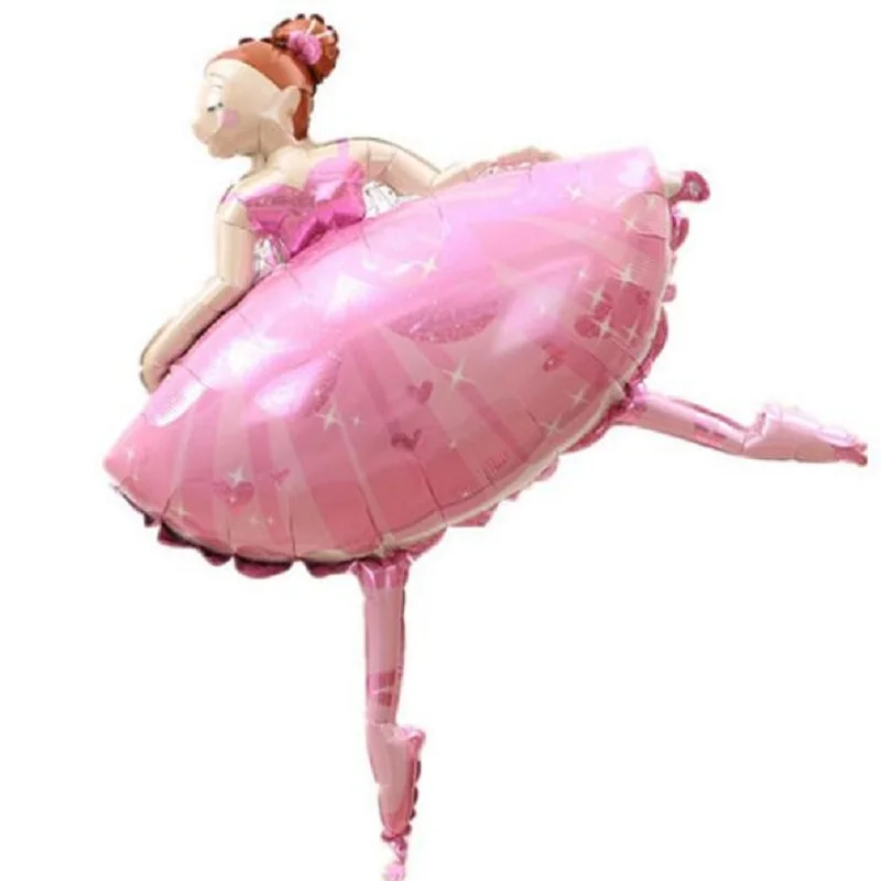 

110cm Ballet Dancing Girl Foil Balloons Wedding Decoration Birthday Party Decorations Kids Baby Girl Balony Globos Toys gifts