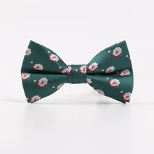 Рождественский бантик завязками модные галстуки-бабочки для Для мужчин; праздничные декорации Новинка Новогодние ёлки Снежинка костыль шаблон