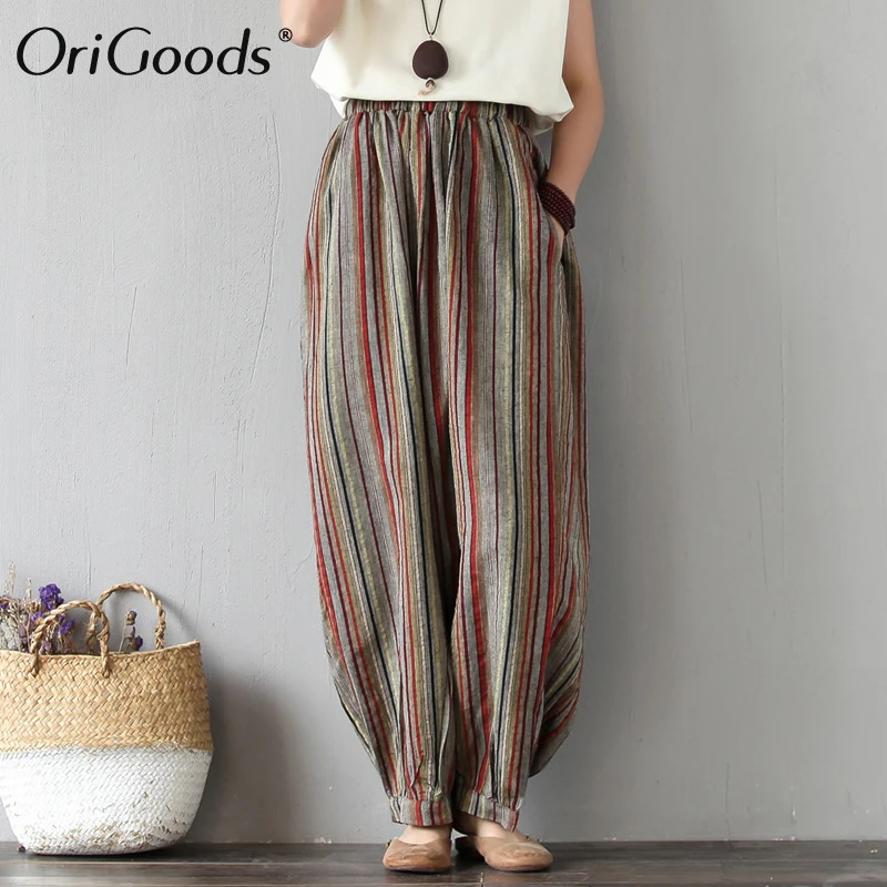 striped pants vintage