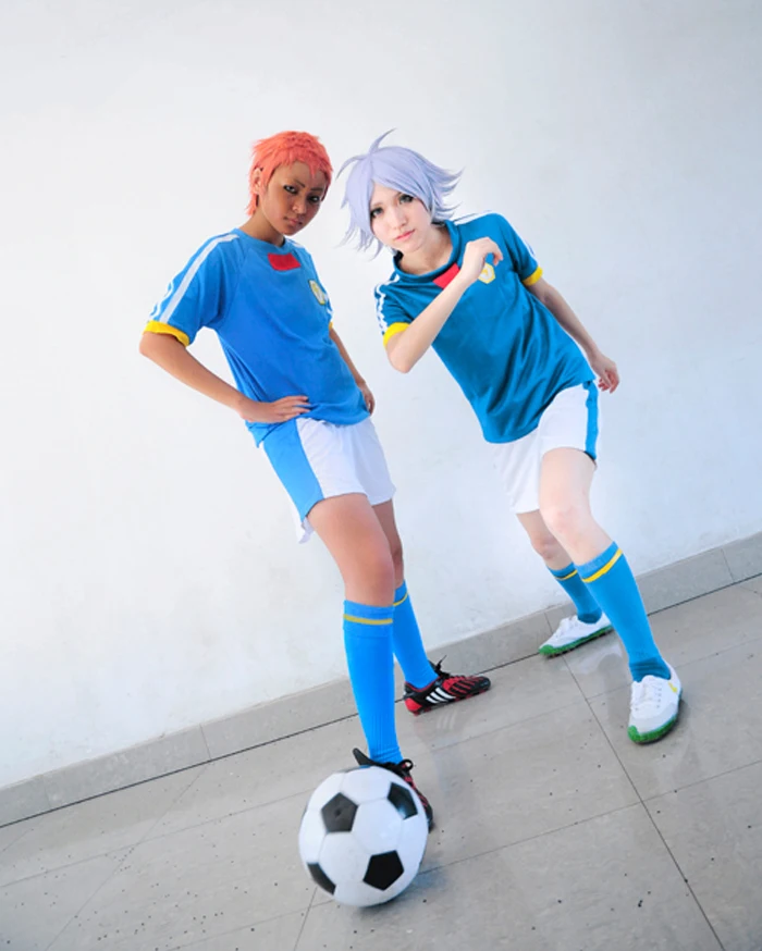 Аниме! Inazuma Eleven Японская футбольная команда летняя школьная форма карнавальный