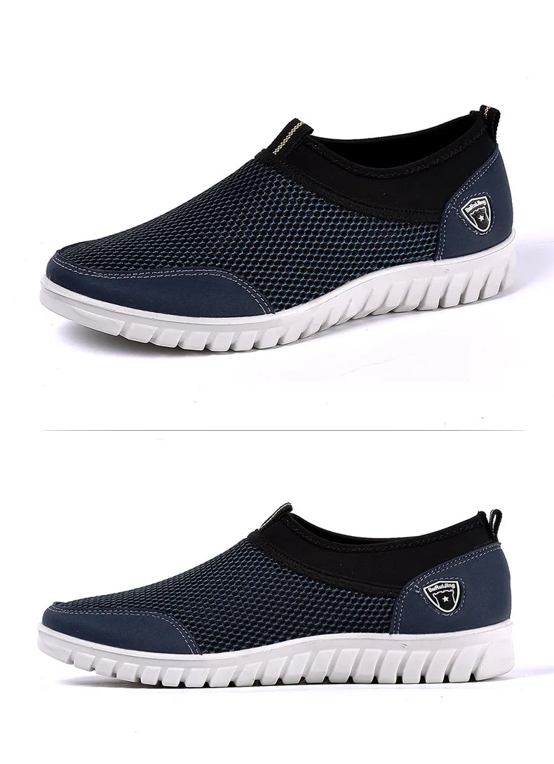 38-48 2018 Фирменная мужская обувь модные мужские туфли для Для мужчин s повседневная обувь Обувь с дышащей сеткой обувь Для мужчин обувь
