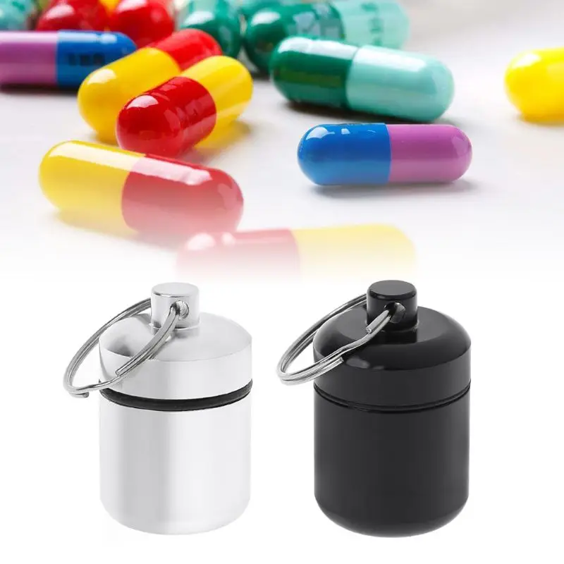 

Mini Portable Aluminium Alloy Earplugs Case Pill Box Carrying Bottle Noise Canceling Hearing Protection For Earbuds