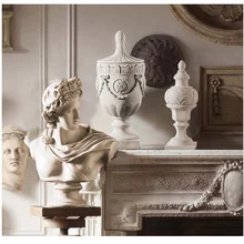 Европейская римская колонна, декоративная статуя, скульптура из смолы, украшения для дома, гостиной или спальни, геометрические аксессуары, подарок