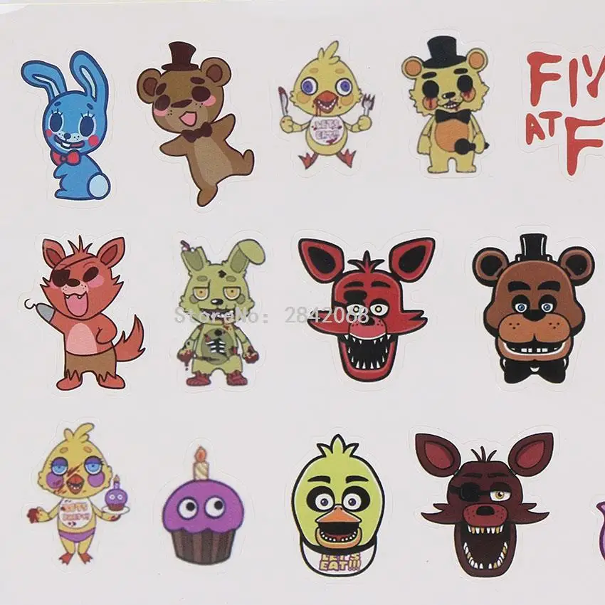 10*2 шт/набор FNAF стикер Five Nights at Freddy's Sister расположение ребенка Funtime Foxy медведь Фредди ноутбук велосипед багаж стикер s