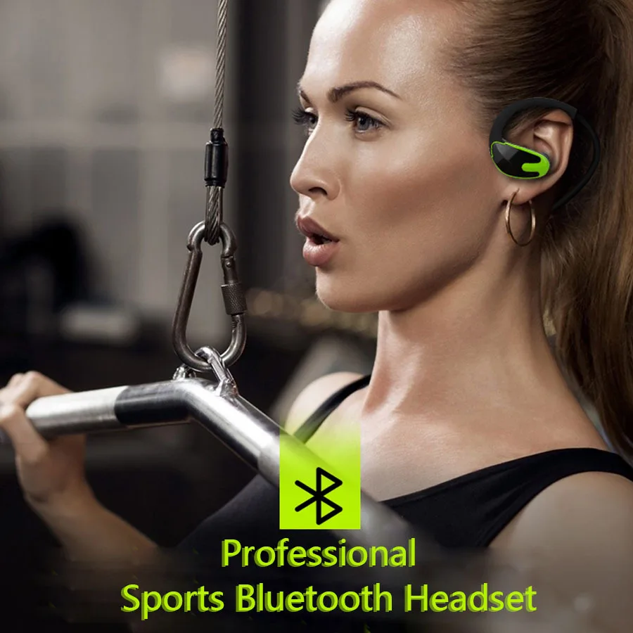 Супер бас Шейным Беспроводные Bluetooth наушники Hands Free Спорт гарнитура с микрофоном