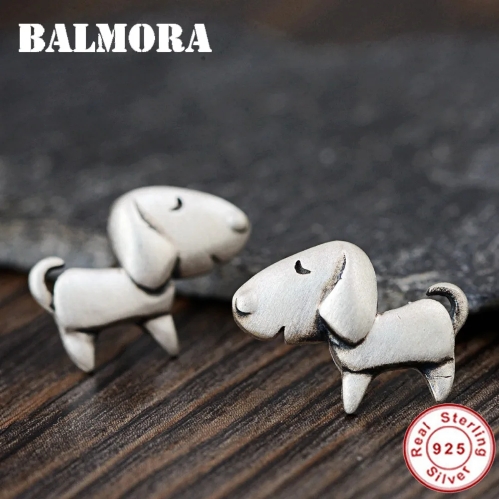 Женские вечерние серьги-гвоздики BALMORA из 100% стерлингового серебра 925 пробы с