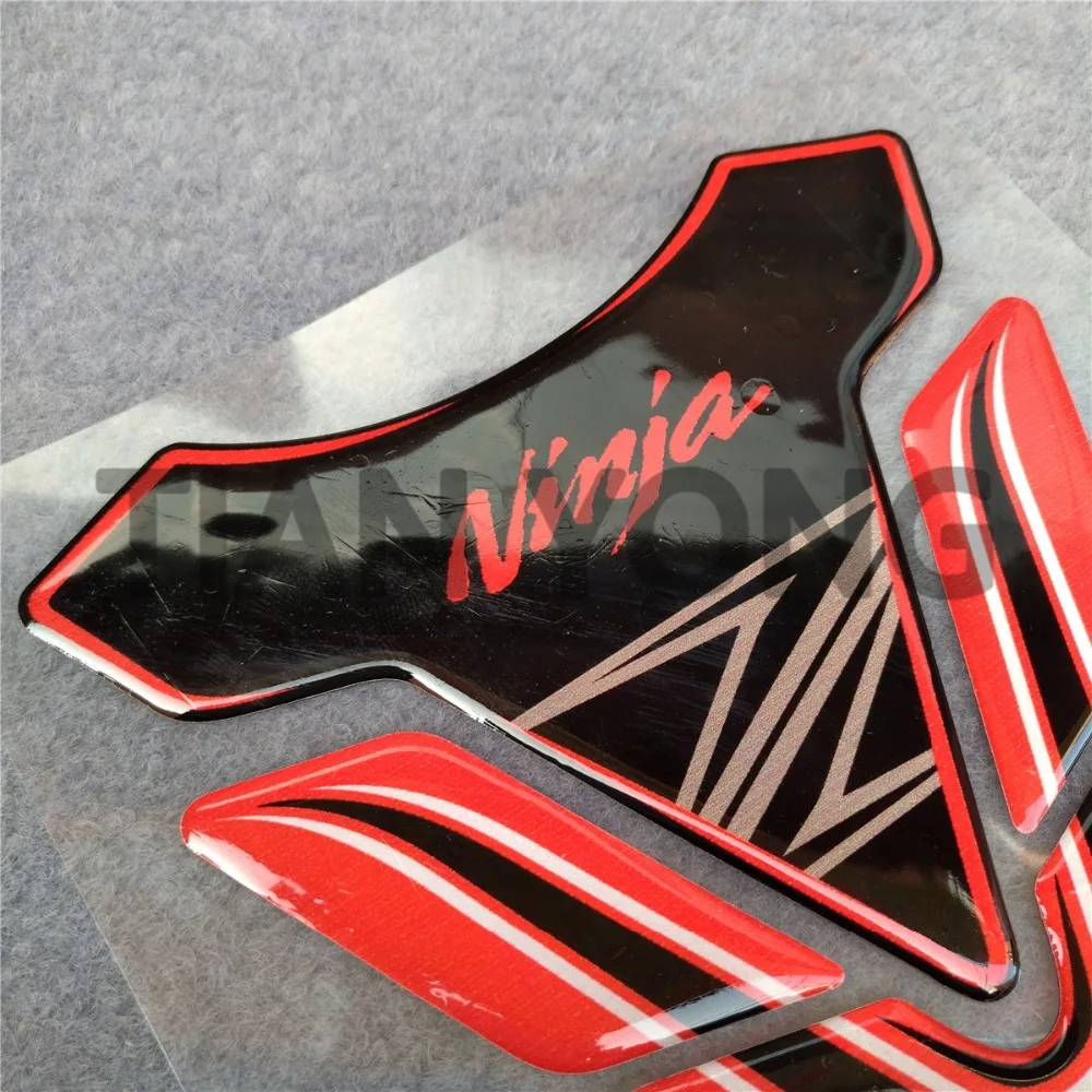 Мотоцикл для Kawasaki Ninja400 Ninja 400 Ninja250 Z250 Z300 Z1000 Универсальный красный черный наклейка топливный бак Pad