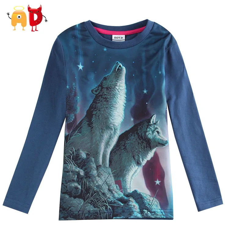 AD Spring Boys T shirts Full Sleeve 3D 