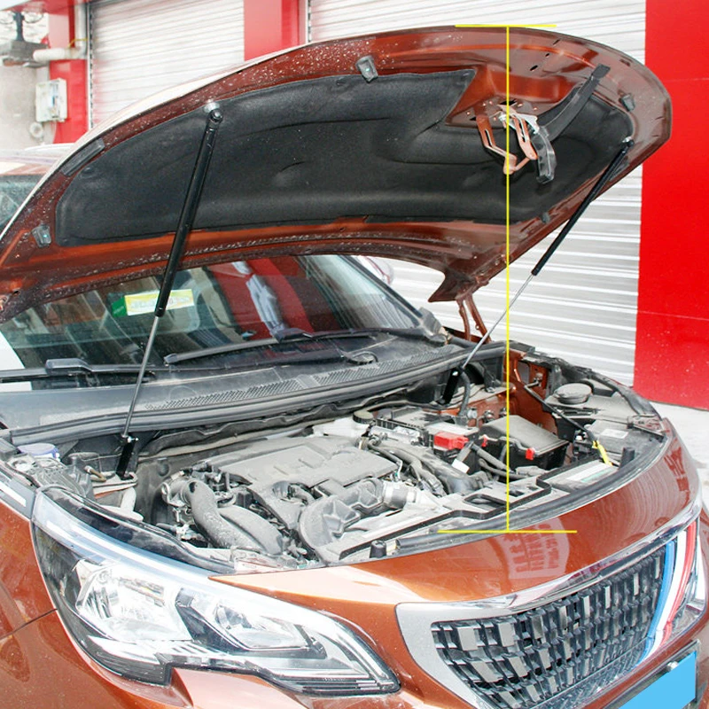 Для Peugeot 3008GT 5008GT 2016 2019 черная крышка двигателя опорная штанга гидравлическая