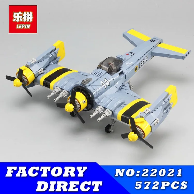 

LEPIN 22021 572Pcs Technical Series The Beautiful Science Fiction Fighting Aircraft Set Building Blocks Bricks Toys Model Gift