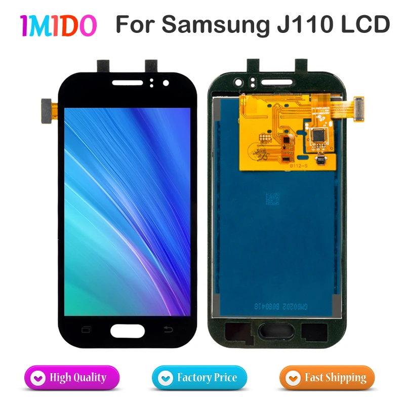 10 шт./лот ЖК-дигитайзер для samsung J1 Ace J110 OEM AAA ЖК-дисплей сенсорный экран цифровая сборка с регулируемой яркостью