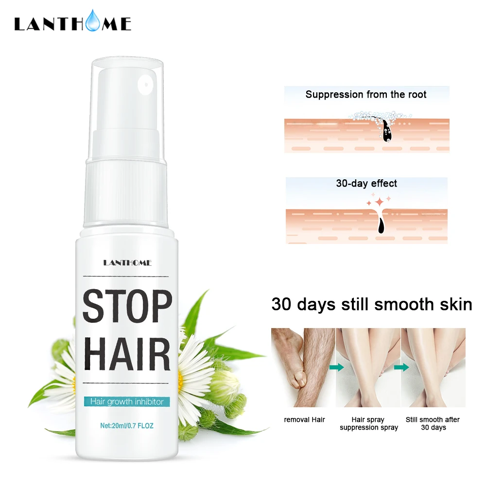 Painless Hair Removal Spray Liquid Hair Removal Sprayer Inhibit Hair Growth Repair Nourish Pores Shrink Repair Liquid TSLM2