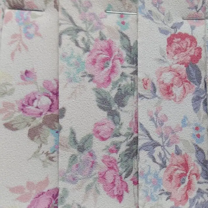 

Printed Flowers on Suede PU Leather Artificial Leather Fabric for shoes handbags sofa bows and DIY Accessoires Fabric P1509