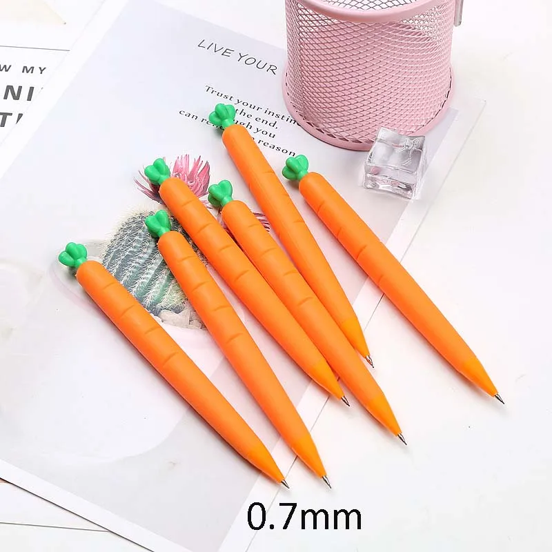 0,5/0,7 мм кактус "Кукуруза" Механический карандаш милый морковь гидравлическая пресс-ручка для школы и офиса письменные принадлежности канцелярский подарок - Цвет: carrot 0.7mm