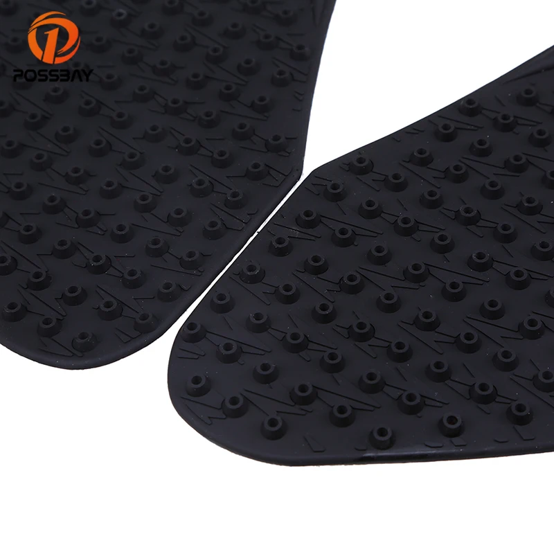POSSBAY 1 Pair Motorcycle Fuel Tank Side Pad Gas Knee Grip Protector Anti-skid Sticker for Yamaha Harley Suzuki Scooter Stickers