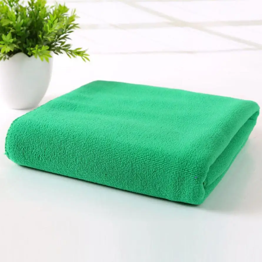 Квалифицированные 70x140 см Абсорбент микрофибры сушка Для ванной пляжные Полотенца мочалкой душ dec31 - Цвет: Dark Green