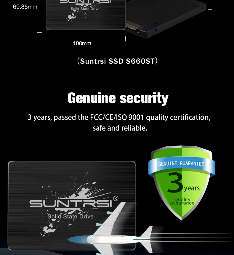 Suntrsi Внутренний твердотельный диск Жесткий диск SSD S660ST 480 г 120 240 SATA III 2,5 дюймов для ноутбуков настольных ПК Бесплатная доставка