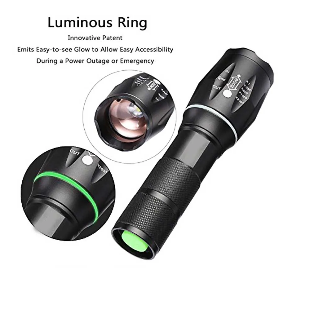 Светодиодный фонарик Linterna tactica 8000 lumenes cree масштабируемый 5 ядерный светодиодный