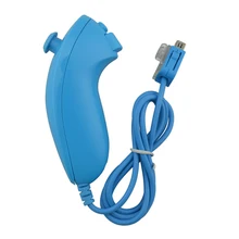 100 шт. пульт дистанционного управления видео игровой контроллер для левой руки контроллер "нунчаки" для W-i светло-голубой геймпад