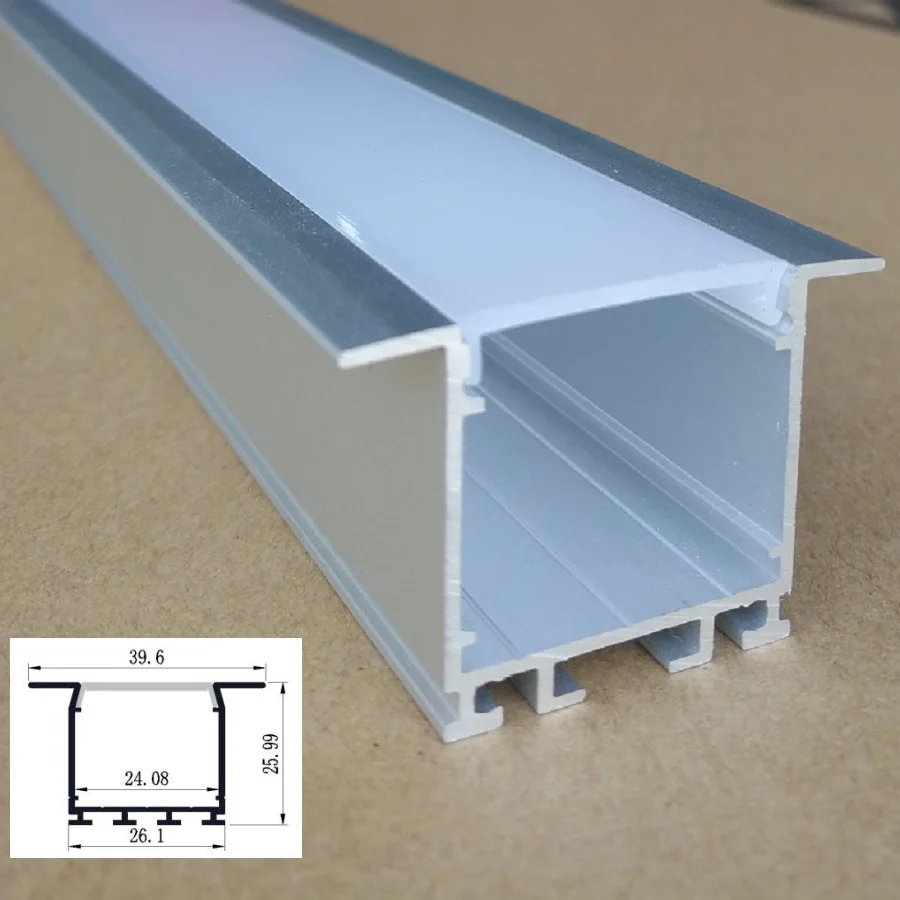 5 10Packs x 2000mm 46mm Wide,26mm Height Led Aluminum channel with