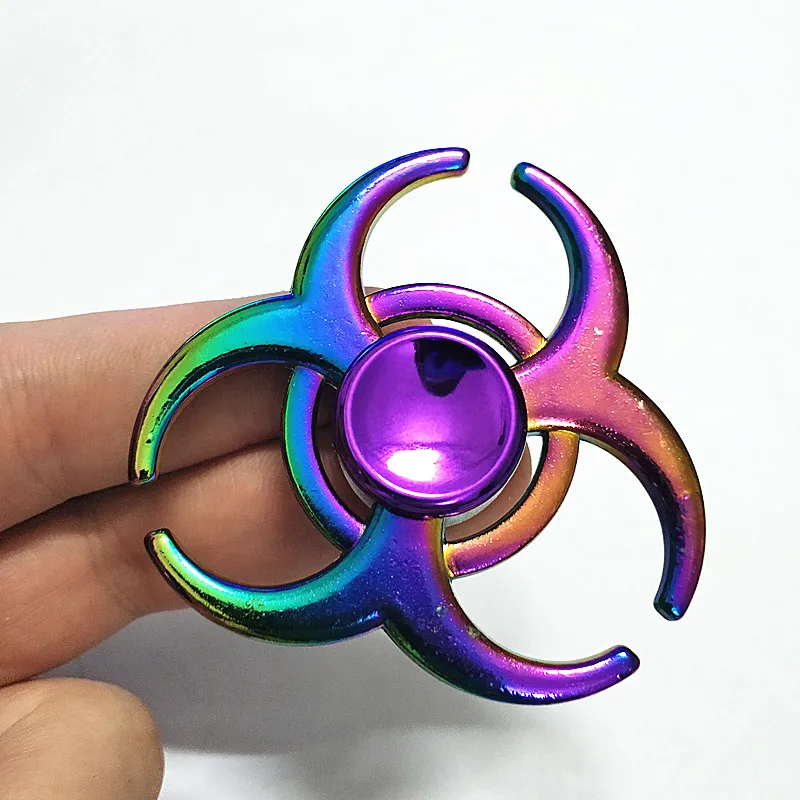 084 высокого качества Непоседа Spinner Металлический Радужный Дракон палец руки блесны аутизм СДВГ фокус беспокойство снятия стресса