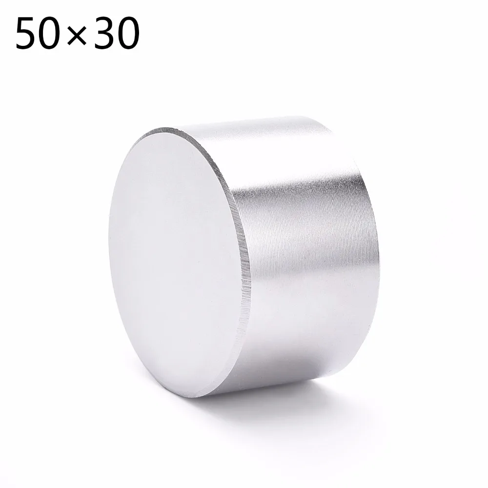 Magnet 1pcs/lot N52 Dia 50×30 mm hot round magnet Strong magnets Rare Earth Neodymium Magnet 50x30mm wholesale 50*30 mm