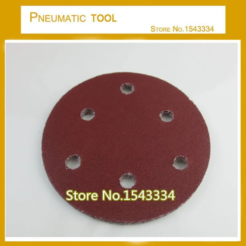 30PC Sanding Disc 60 2000 Grit 5 inch 125mm 6 hole Sandpaper For Sander