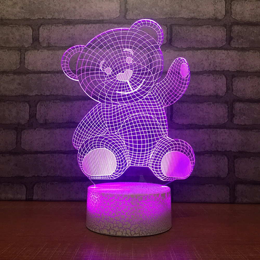 Novas-Id-ias-Led-3d-Pequena-Luz-Noturna-Decora-o-Do-Quarto-Acr-lico-Pequeno-urso (2)
