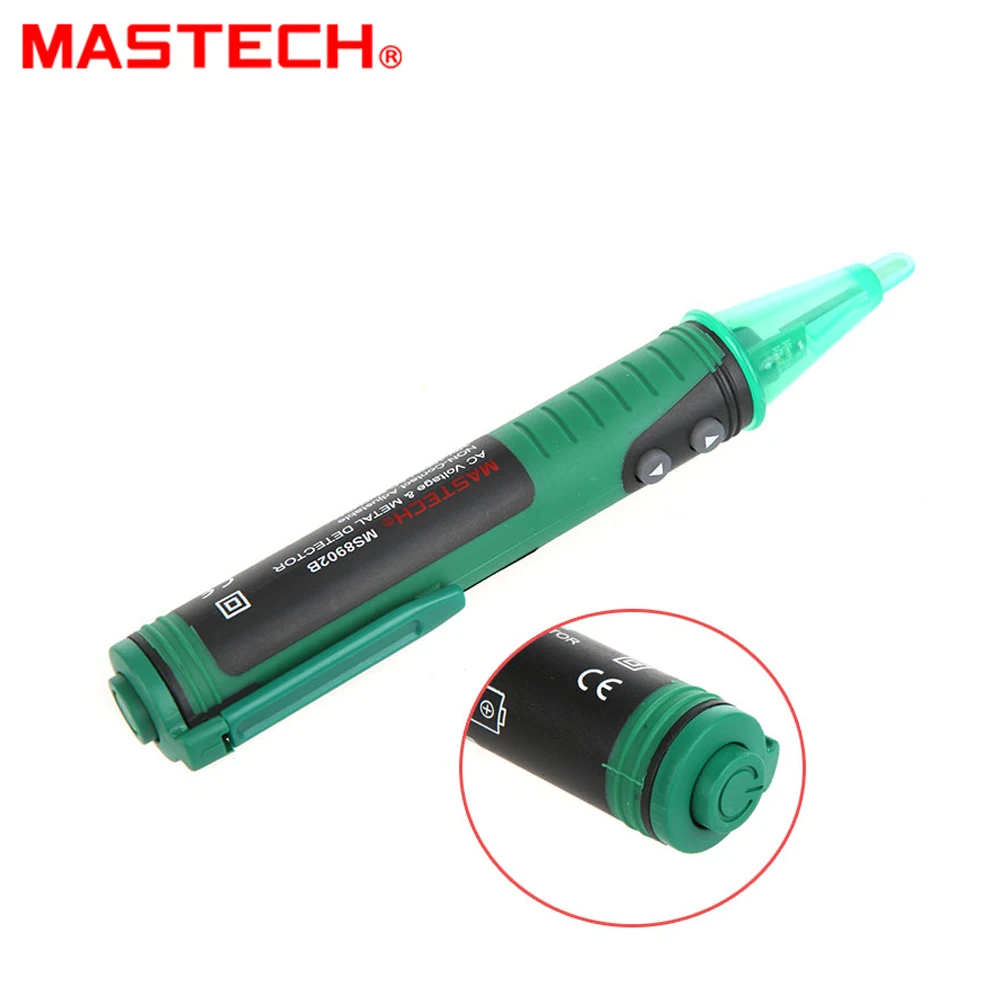 

MASTECH MS8902B Non-contact 20V-600V Professional AC Voltage Detector and Metal Detector Tester Meter